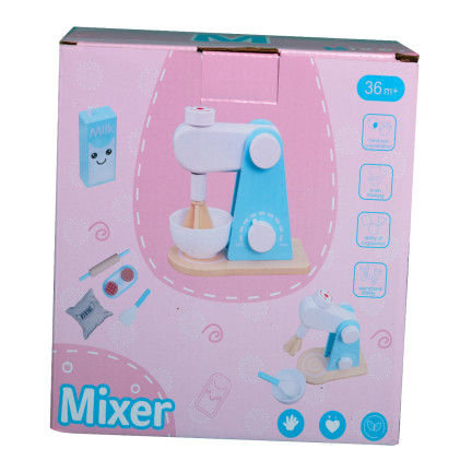 TG67006 HRAČKA KUCHYŇSKÝ ROBOT DŘEVĚNÝ MIXÉR PRO DĚTI AGD KIT PŘÍSLUŠENSTVÍ