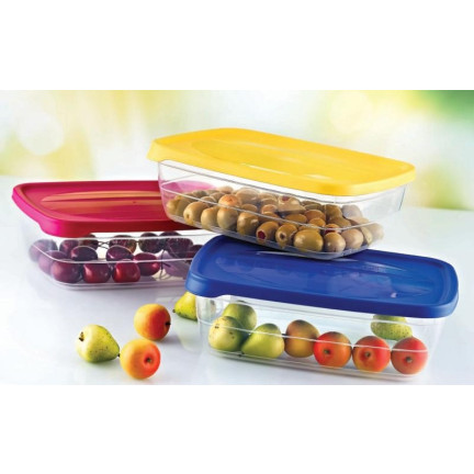 HOB021013 SADA 5 DÓZ NA POTRAVINY VZDUCHOTĚSNÝ BOX NA OBĚD