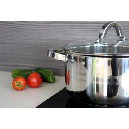 KIR2414 8el indukční sada ocelových hrnců + poklice