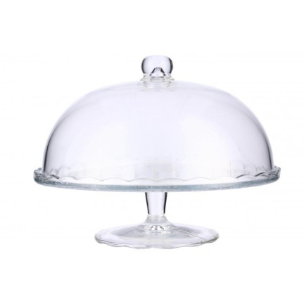 DIO8041 MUSTER MIT GLASABDECKUNG 29 cm x 25 cm FÜR KUCHEN KUCHEN TISCH