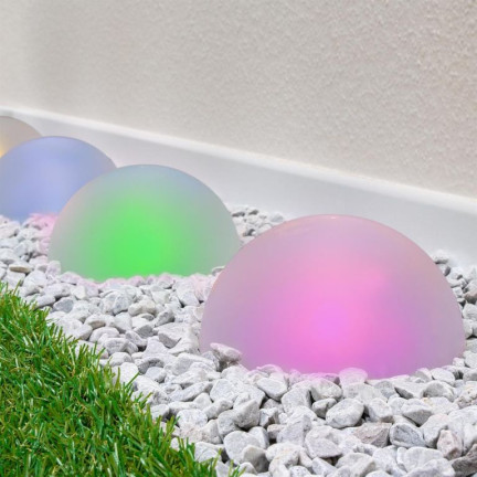 TG55962 SOLÁRNÍ LED VEDL 5PC BAREVNÉ POLOKOULE LAMPA