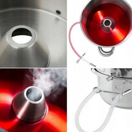 WOT9008 EDELSTAHL-ENTSAFTER 8L GROSSER DAMPFSAFTBEHÄLTER