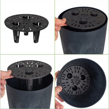 DGTL240E-425u Gracia Tubus Slim Concrete Effect Planter