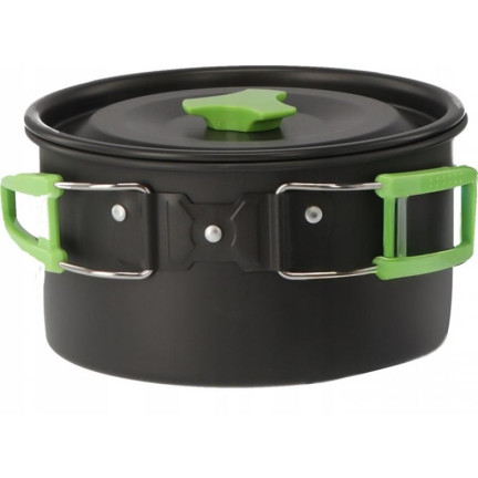 CAM6834 WANDERN KOCHGESCHIRR TÖPFE SET CAMPING CAMPING WASSERKOCHER 18IN1