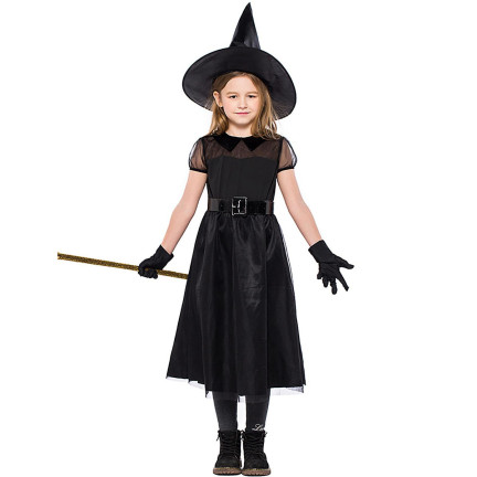 KK4 ČARODĚJNICKÝ KLOBOUK HALLOWEENSKÝ PŘEVLEK