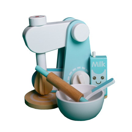 TG67006 HRAČKA KUCHYŇSKÝ ROBOT DŘEVĚNÝ MIXÉR PRO DĚTI AGD KIT PŘÍSLUŠENSTVÍ