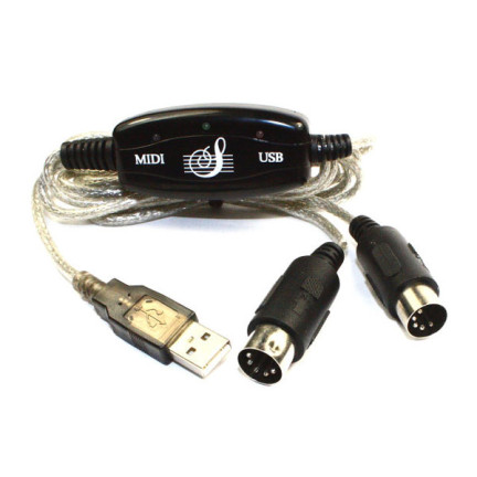 PC40 KABEL USB ZU MIDI KONVERTER IN OUT INTERFACE SCHNELLE ÜBERTRAGUNG