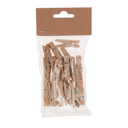 TG70279 Dřevěné kolíčky na prádlo mini klipy dekorace 100SZT/KPL