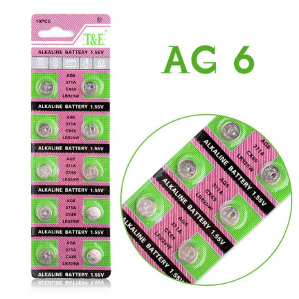 KK8 10 x Alkalibatterie L921F AG6 LR69 Batterien