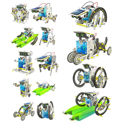 TG60702 SOLAR ROBOT 13in1 SOLAR ROBOTS CREATIVE EDUCATIONAL KIT