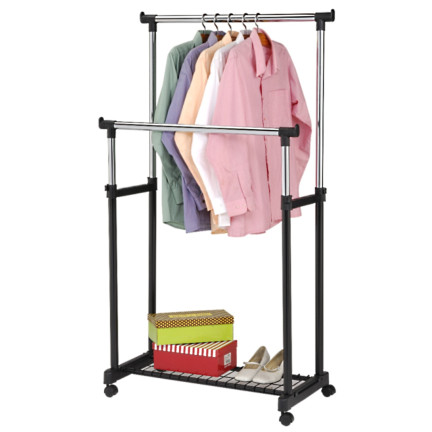 DO30 DOUBLE UNDERFLOOR HOLDER WITH ROLLS Kleiderschrank Garderobe