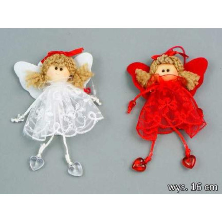 LL16 Ozdoba na vánoční stromeček - přívěsek anděla