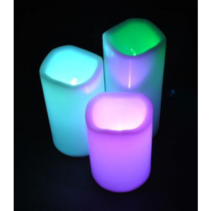 OO68 FERNBEDIENUNG LED KERZEN 3ER SET RGB