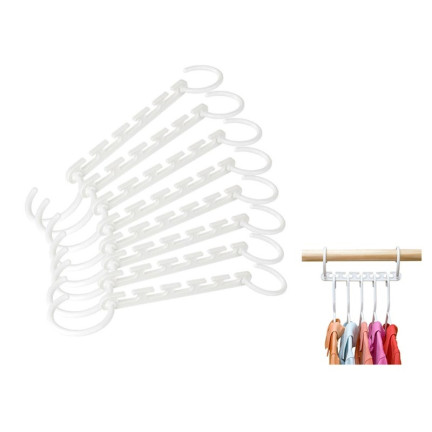 BB69 KLEIDERSCHRANK ORGANISER BÜGEL SET 8 STÜCK