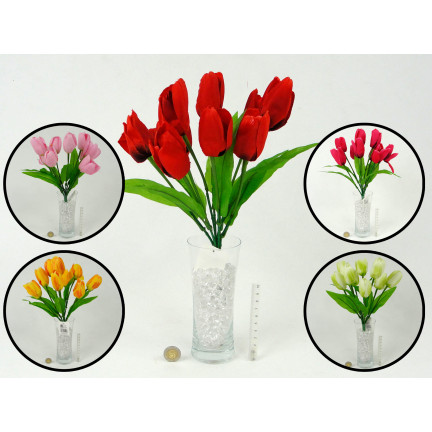64901-P TULPE STRAUSS 9PCS ORANGE KÜNSTLICHE SCHÖN