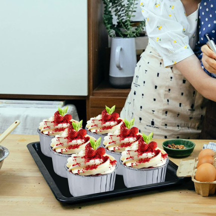 TG80292-3 MUFFINFÖRMCHEN SILBERNE CUPCAKE-FORMEN 50 STK