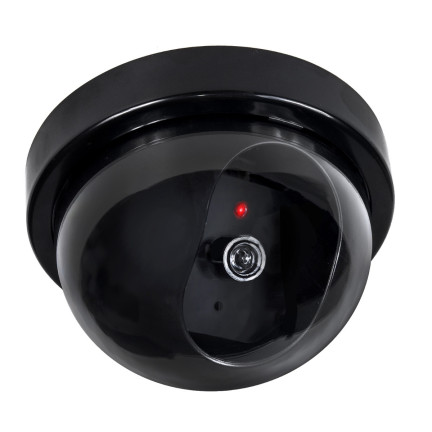 AG34 DUMMY CCTV KAMERA KUPPEL BLINKENDE LED ÜBERWACHUNG