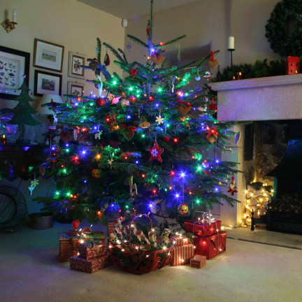 LM100 WEIHNACHTSBAUM LEUCHTET 100 LED MEHRFARBIG 8 LICHTMODI FÜR DEN BAUM