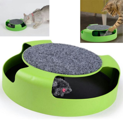 Katzenspielzeug maus rad kratzer maus 25cm