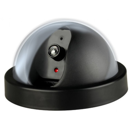 AG34 DUMMY CCTV KAMERA KUPPEL BLINKENDE LED ÜBERWACHUNG