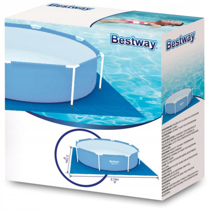 58000 Bazénová rohož 274x274cm rám nebo vzpěra bazénu BESTWAY