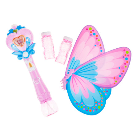 TG60463-1 STROJ NA MÝDLOVÉ BUBLINY BUTTERFLY MÝDLOVÉ BUBLINY + TEKUTÁ KOUZELNÁ HŮLKA