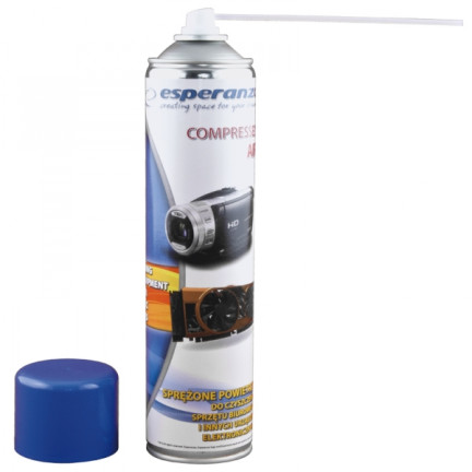 ES336 ESPERANZA DRUCKLUFT 600ML ES118 DRUCKGAS FÜR PC LAPTOP REINIGUNG