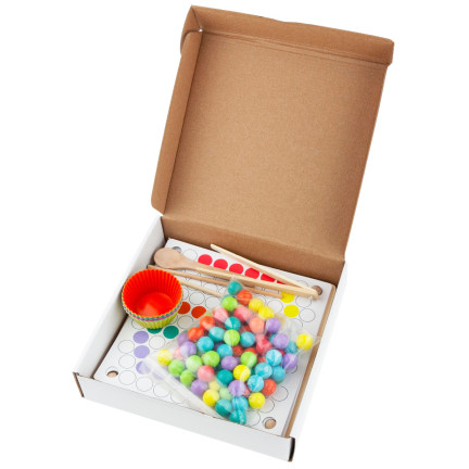 YZW0551 DŘEVĚNÉ VZDĚLÁVACÍ PUZZLE MOZAIKOVÉ KORÁLKY