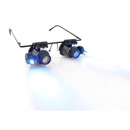 KK66 CLOCKWORK AUGENGLÄSER LUPA 20x LED
