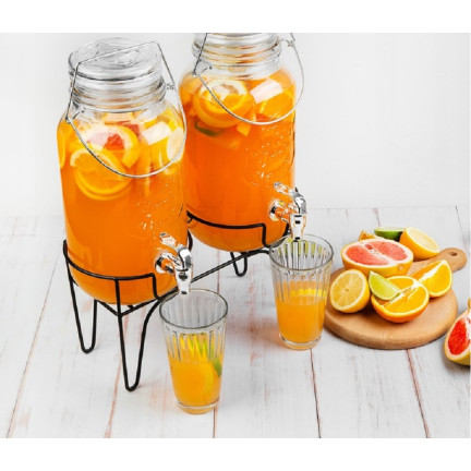SIP2027 2ER SET 4L GLÄSER AUF SOCKEL MIT HAHN