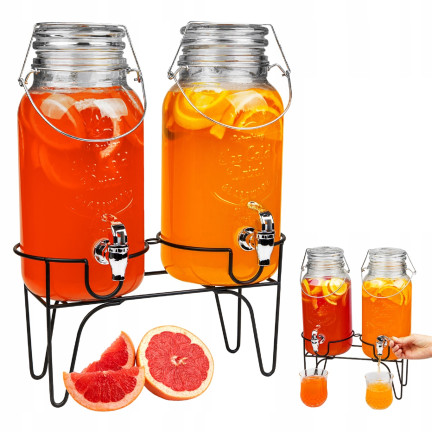 SIP2027 2ER SET 4L GLÄSER AUF SOCKEL MIT HAHN