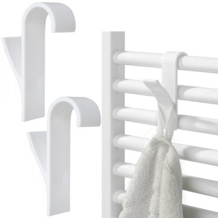 TG67249 Handtuchhaken für Heizkörper, Bademantel, Handtuchhalter, Handtuchhalter Set mit 2 Handtüchern