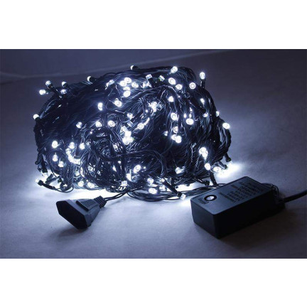 CC17 KINDERLEUCHTEN 200 LED weiß kaltweiß DICKES KABEL