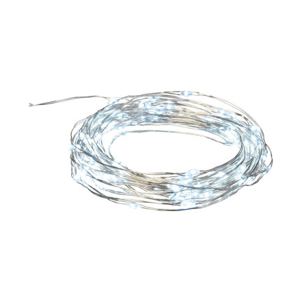 TG66255-1 CHANDLEROVA LAMPA NA DRUH 20 LED MIKROŽÁROVEK ZIMNÍ BÍLÁ + baterie