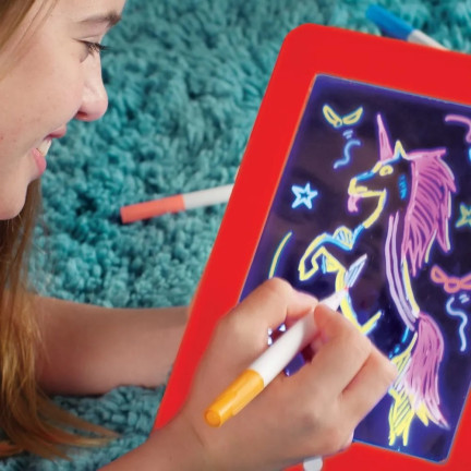 TG56631 GRAFICKÝ KRESLÍCÍ TABLET CIK-CAK PRO DĚTI VZDĚLÁVACÍ ŠABLONY FIXY PERO