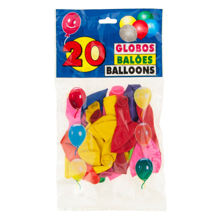 391192 FARBBBALLONS 50 BLÄTTER, Größe 22x25 cm