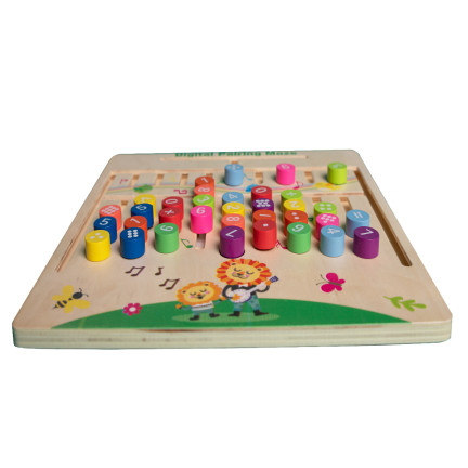 TG67010 VZDĚLÁVACÍ DŘEVĚNÉ PUZZLE BLOKY VĚDA