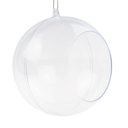 TG69001 Acrylkugel mit Öffnung zusammenklappbar Kunststoffkugeln 10cm transparent