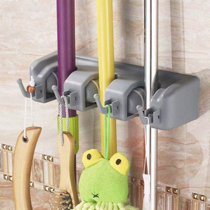 TG56572 DRŽÁK NA NÁŘADÍ organzier násada na mop smeták hrábě se závěsy