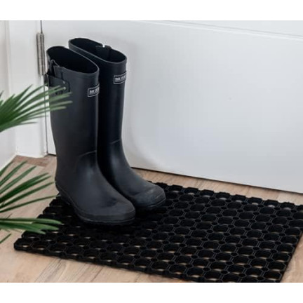 TAM7654 Rectangular Openwork Rubber Doormat, 40x60 cm