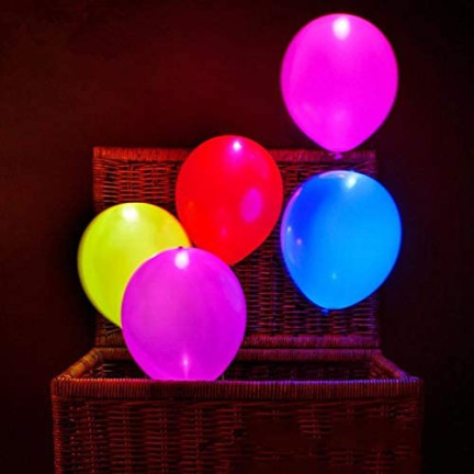 TG41913-2 leuchtende LED-Ballons LIGHTED 5 SHEET MIX COLOURS