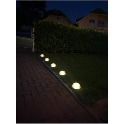 TG55962 SOLÁRNÍ LED VEDL 5PC BAREVNÉ POLOKOULE LAMPA