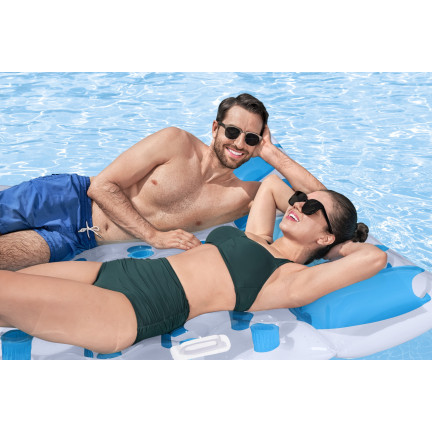 43055 Aufblasbare Doppelmatratze 193x142 Strandmatratze