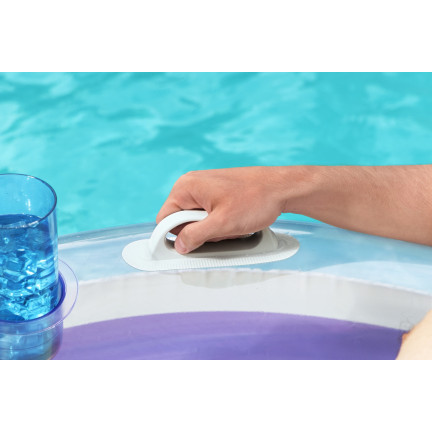 43648 AUFBLASBARER REGENBOGEN STRAND DOPPELSCHWIMMKREIS 186X116CM BESTWAY
