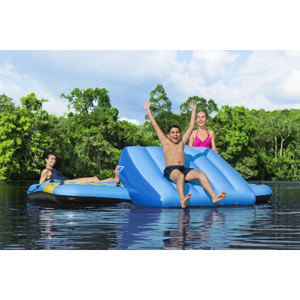 43728 INSEL AUFBLASBARE MATRATZE MIT RUTSCHE SCHWIMMEND BESTWAY