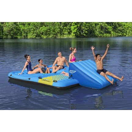 43728 INSEL AUFBLASBARE MATRATZE MIT RUTSCHE SCHWIMMEND BESTWAY