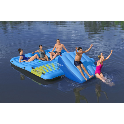 43728 INSEL AUFBLASBARE MATRATZE MIT RUTSCHE SCHWIMMEND BESTWAY