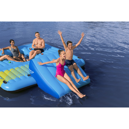 43728 INSEL AUFBLASBARE MATRATZE MIT RUTSCHE SCHWIMMEND BESTWAY