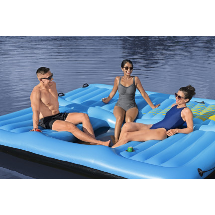 43728 INSEL AUFBLASBARE MATRATZE MIT RUTSCHE SCHWIMMEND BESTWAY
