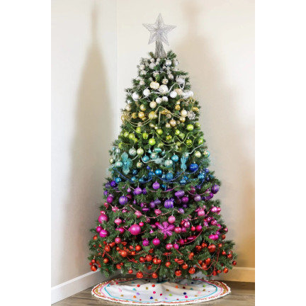 TG50995 BUNTE WEIHNACHTSBAUMKUGELN 12ER SET 6CM WEIHNACHTSDEKORATION